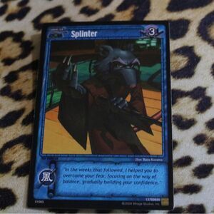 TMNT Splinter Trading Card